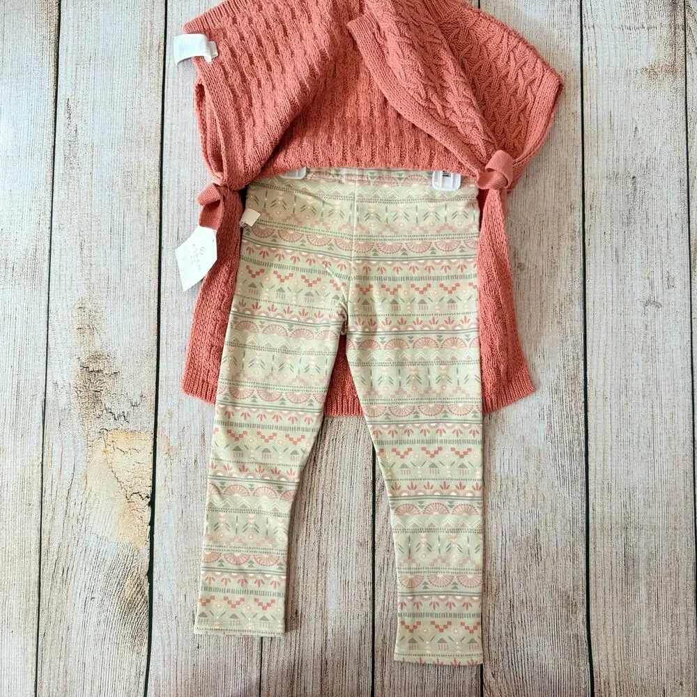 NWT - Girls 4T - Aspen - Poncho Legging Outfit